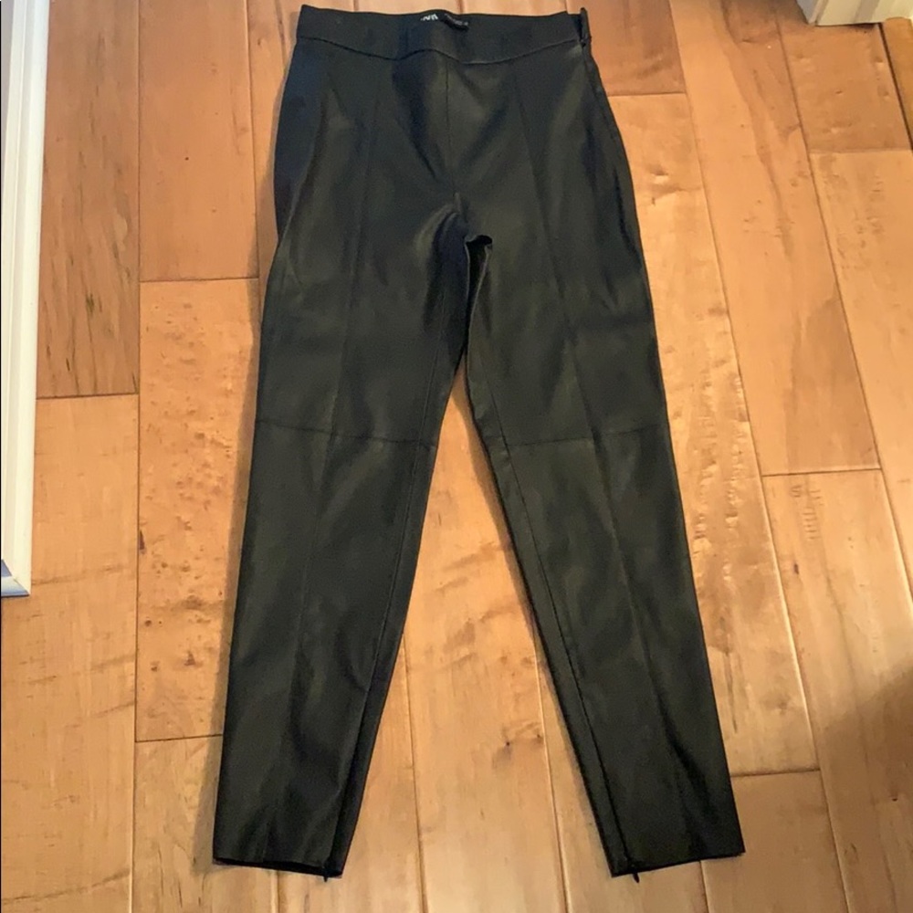 Zara Faux Leather Leggings